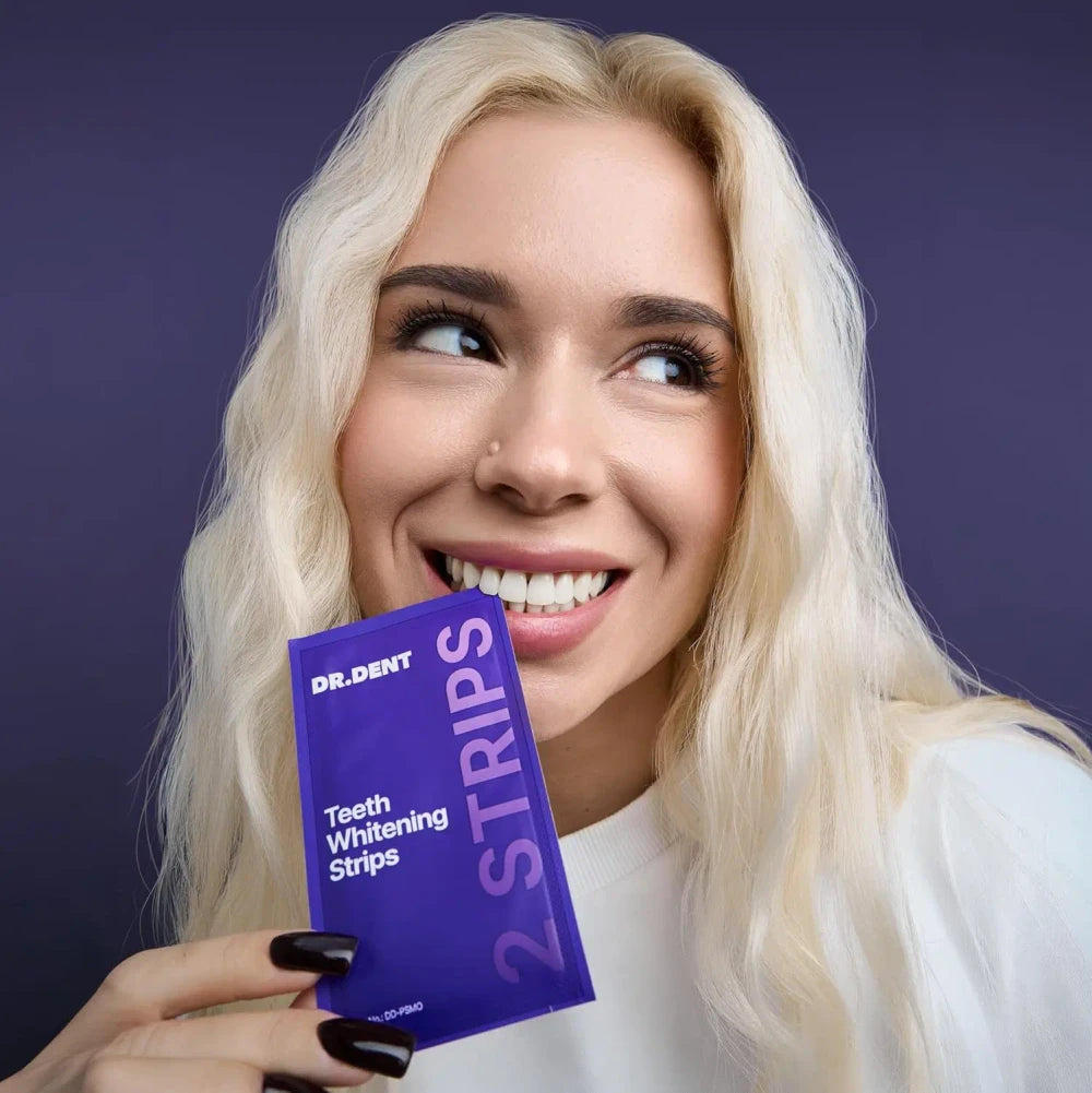 Purple Teeth Whitening Strips