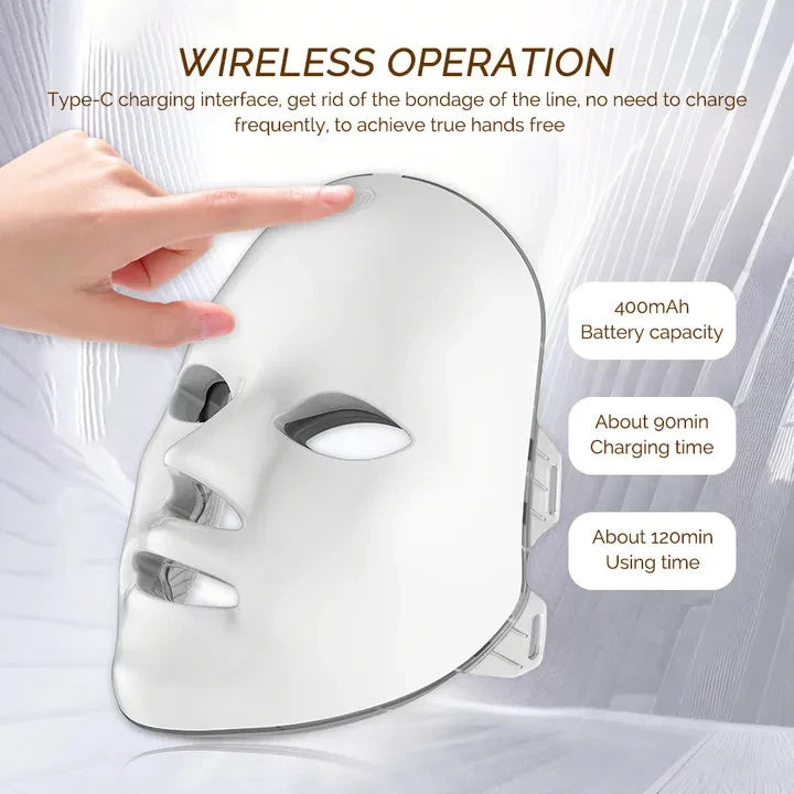 Rechargeable LED Photon Facial Mask